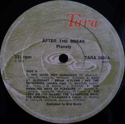 Planxty : After The Break (LP, Album)