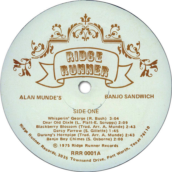 Alan Munde : Alan Munde's Banjo Sandwich (LP, Album)