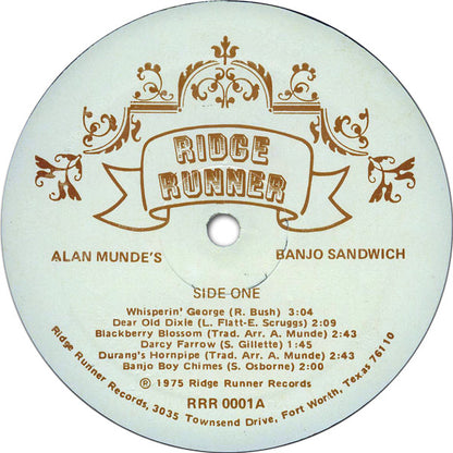 Alan Munde : Alan Munde's Banjo Sandwich (LP, Album)