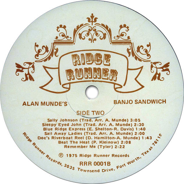 Alan Munde : Alan Munde's Banjo Sandwich (LP, Album)
