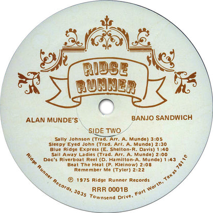 Alan Munde : Alan Munde's Banjo Sandwich (LP, Album)