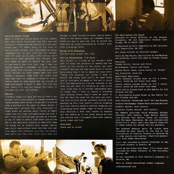 Garrison : The Bend Before The Break (LP, EP, RE, RM, Blu)