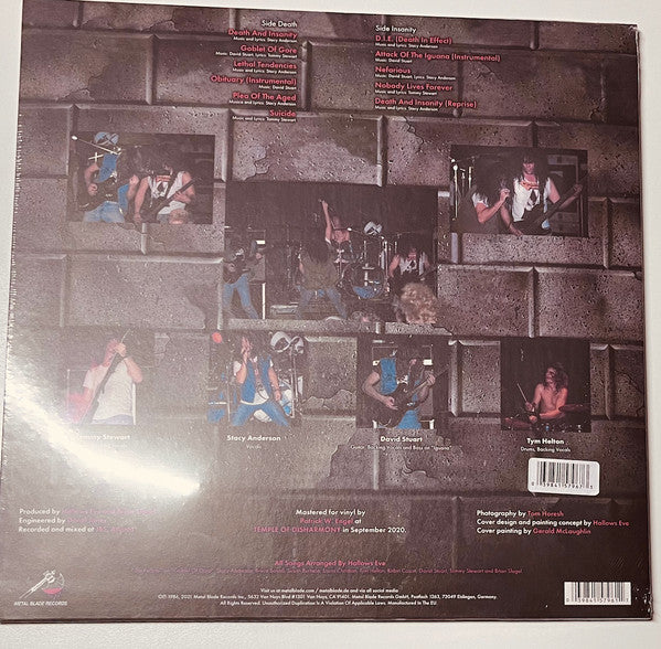 Hallows Eve : Death & Insanity (LP, Album, RE)