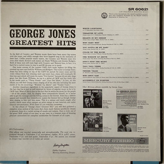 George Jones (2) : Greatest Hits (LP, Comp)