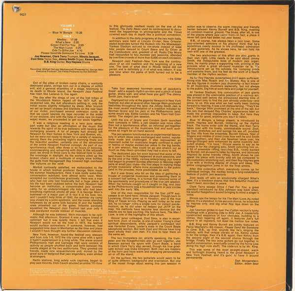 Various : Newport In New York '72 (The Jimmy Smith Jam, Vol 5) (LP)