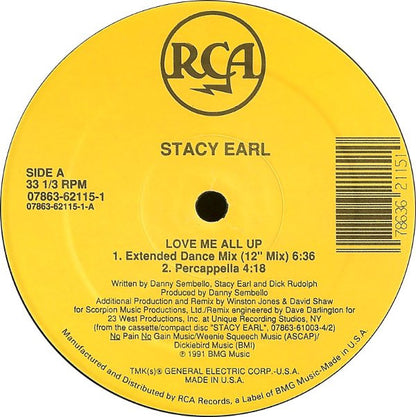 Stacy Earl : Love Me All Up (12", Maxi)