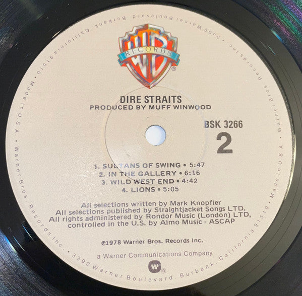Dire Straits : Dire Straits (LP, Album, RP, Win)