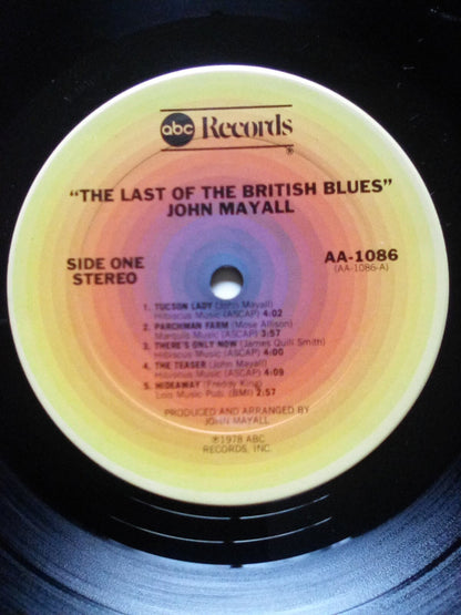 John Mayall : The Last Of The British Blues (LP, Album, San)