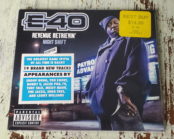 E-40 : Revenue Retrievin': Night Shift (CD, Album, Dig)