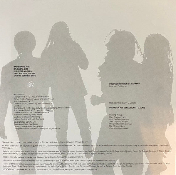 Bad Brains : Quickness (LP, Album, RE, RM)