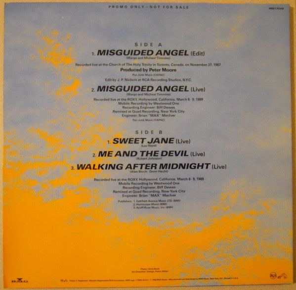 Cowboy Junkies : Misguided Angel (12", EP, Promo)