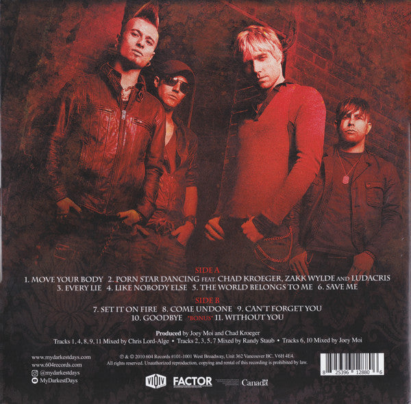 My Darkest Days : My Darkest Days (LP, Advance, Ltd)