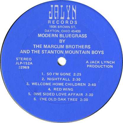 The Marcum Brothers And  The Stanton Mountain Boys : Modern Bluegrass (LP, Album)