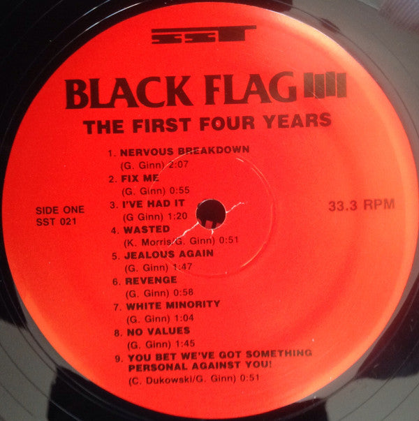 Black Flag : The First Four Years (LP, Comp, RP)
