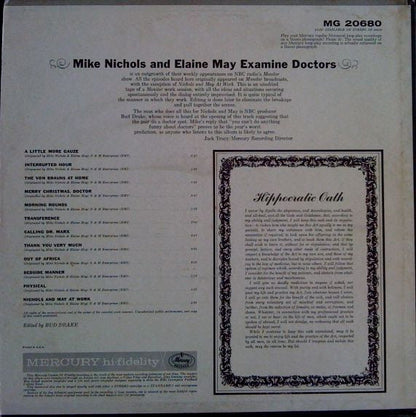 Mike Nichols & Elaine May : Examine Doctors (LP, Album, Mono)
