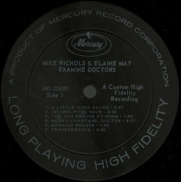 Mike Nichols & Elaine May : Examine Doctors (LP, Album, Mono)