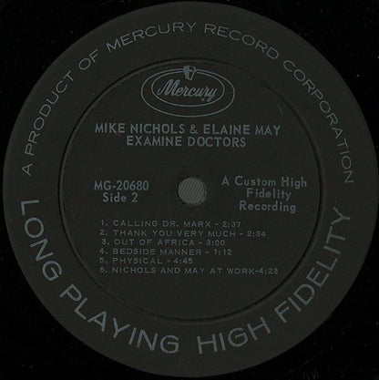 Mike Nichols & Elaine May : Examine Doctors (LP, Album, Mono)