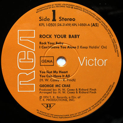 George Mc Crae* : Rock Your Baby (LP, Album)