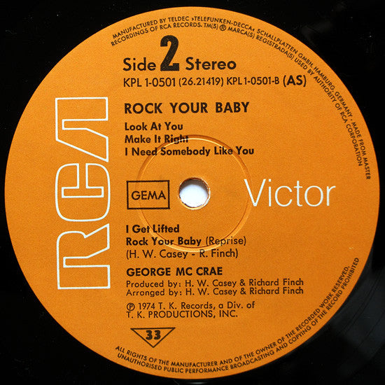 George Mc Crae* : Rock Your Baby (LP, Album)