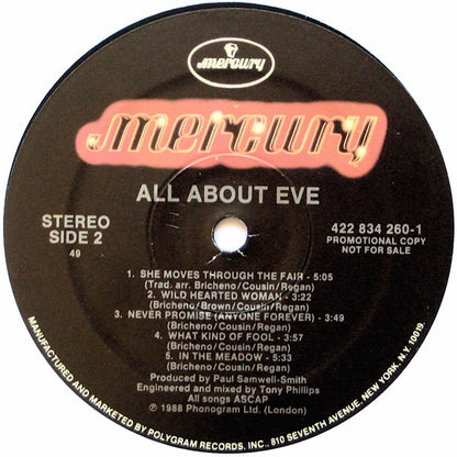 All About Eve : All About Eve (LP, Album, Promo, Spe)