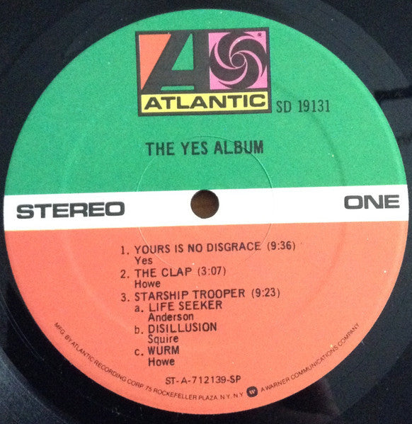 Yes : The Yes Album (LP, Album, RE, Gat)