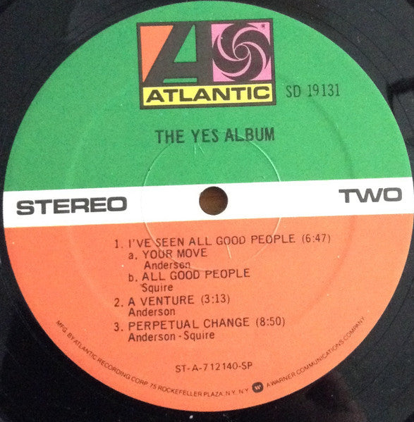 Yes : The Yes Album (LP, Album, RE, Gat)