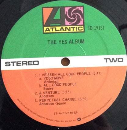 Yes : The Yes Album (LP, Album, RE, Gat)