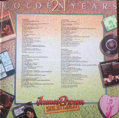 James Brown : Solid Gold (30 Golden Hits - 21 Golden Years) (2xLP, Comp, Mono, RE, RM, 53 )
