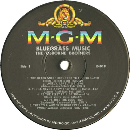 The Osborne Brothers : Blue Grass Music (LP, Album, Mono)