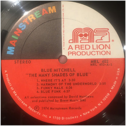 Blue Mitchell : Many Shades Of Blue (LP, Album, PRC)