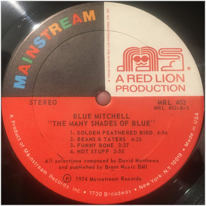 Blue Mitchell : Many Shades Of Blue (LP, Album, PRC)