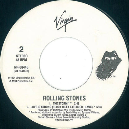 Rolling Stones* : Love Is Strong (7", Single, Spe)