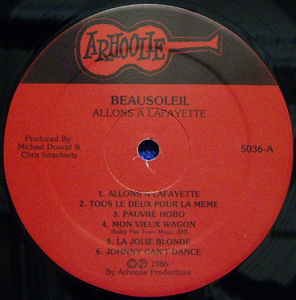 Beausoleil Avec Canray Fontenot : Allons A Lafayette (LP, Album)