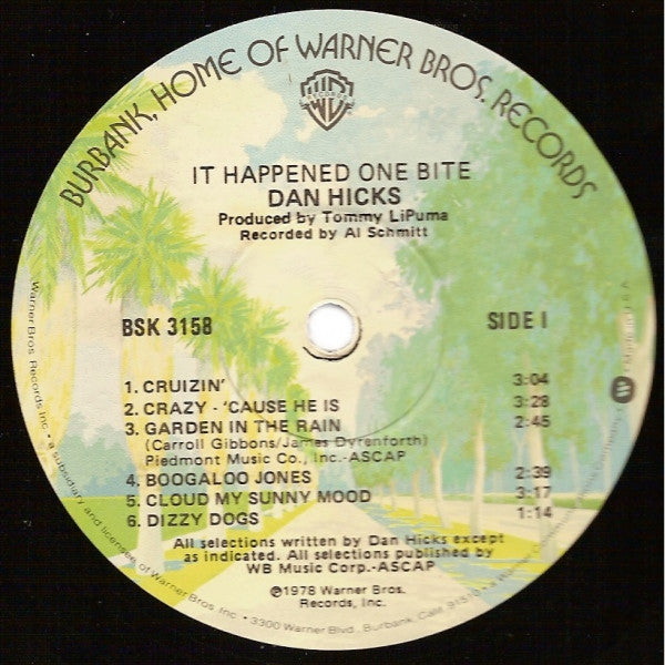 Dan Hicks : It Happened One Bite (LP, Album, Los)