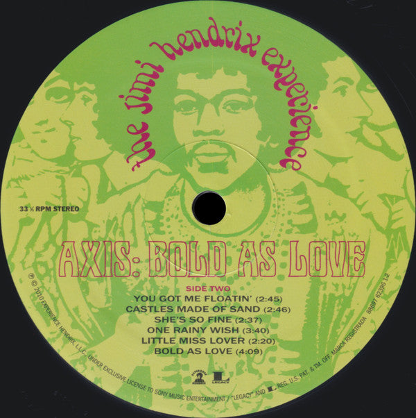 The Jimi Hendrix Experience : Axis: Bold As Love (LP, Album, RE, RM, 180)