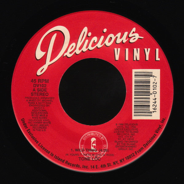 Tone Lōc* : Wild Thing (7", Single)