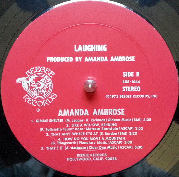 Amanda Ambrose : Laughing (LP, Album)