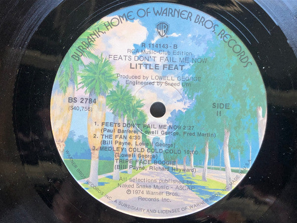 Little Feat : Feats Don't Fail Me Now (LP, Club, M/Print, RCA)