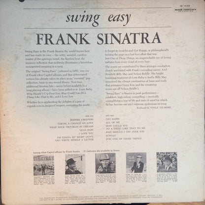Frank Sinatra : Swing Easy (LP, Album, Mono, RE, Scr)
