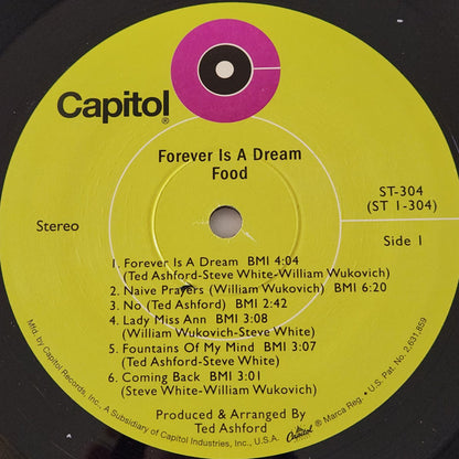 Food (9) : Forever Is A Dream (LP, Album, RE, 180)