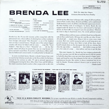 Brenda Lee : Brenda Lee (LP, Album, Mono, RP, Glo)