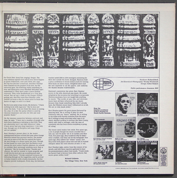 Ravi Shankar, Alla Rakha : Ravi Shankar In New York (LP, Gat)