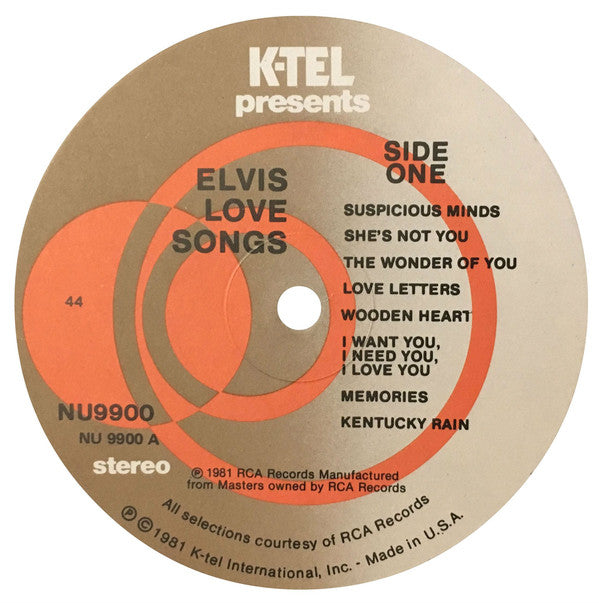 Elvis* : Elvis Love Songs (LP, Comp, 44,)