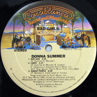 Donna Summer : Bad Girls (2xLP, Album, 53 )