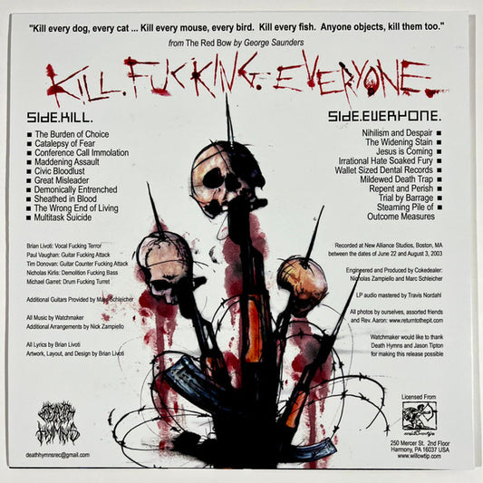 Watchmaker (3) : Kill.Fucking.Everyone (LP, Album)