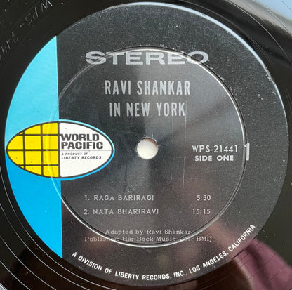 Ravi Shankar, Alla Rakha : Ravi Shankar In New York (LP, Album, Roc)