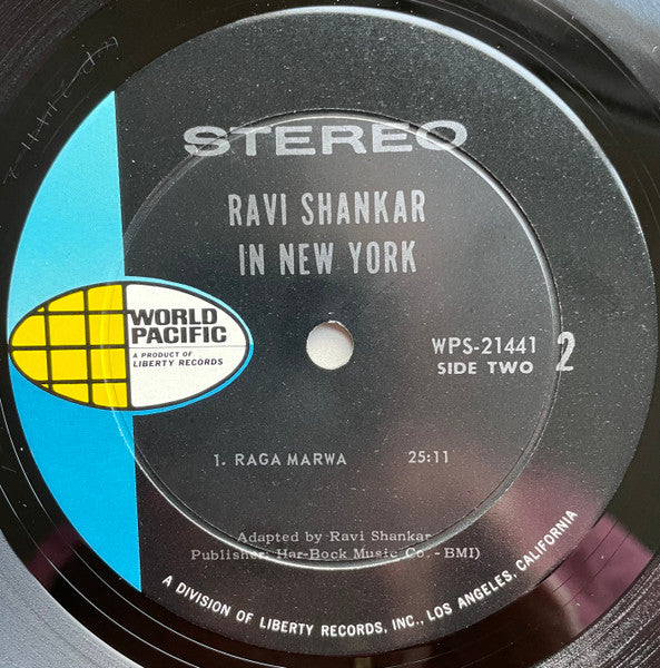 Ravi Shankar, Alla Rakha : Ravi Shankar In New York (LP, Album, Roc)