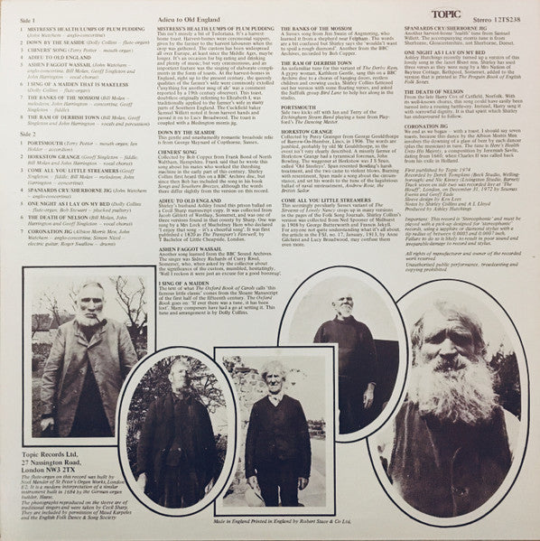 Shirley Collins : Adieu To Old England (LP, Album)