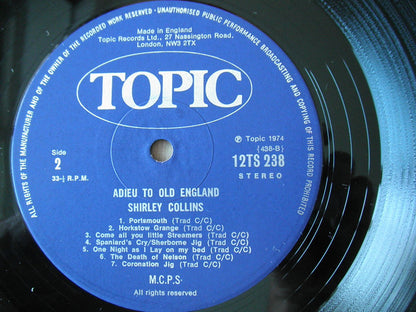 Shirley Collins : Adieu To Old England (LP, Album)