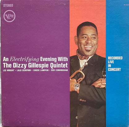 Dizzy Gillespie Quintet : An Electrifying Evening With The Dizzy Gillespie Quintet (LP, Album, Pit)